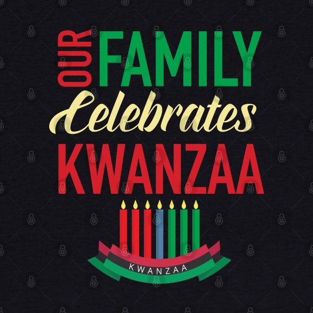 Our Family Celebrates Kwanzaa Kinara by blackartmattersshop